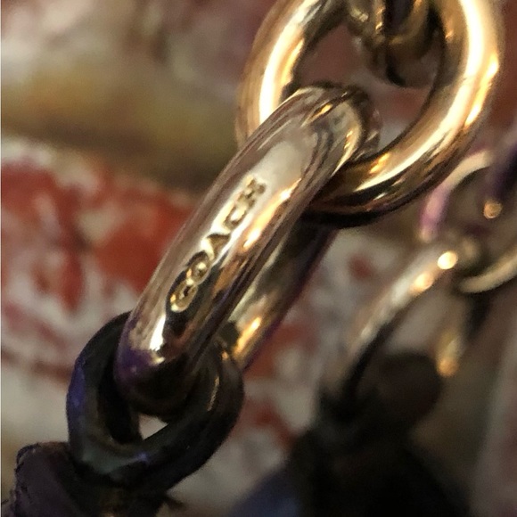 Coach Madison Metallic Multi Color Leather Satchel Shoulder Bag 13. X 6. X 11 - Picture 7 of 15